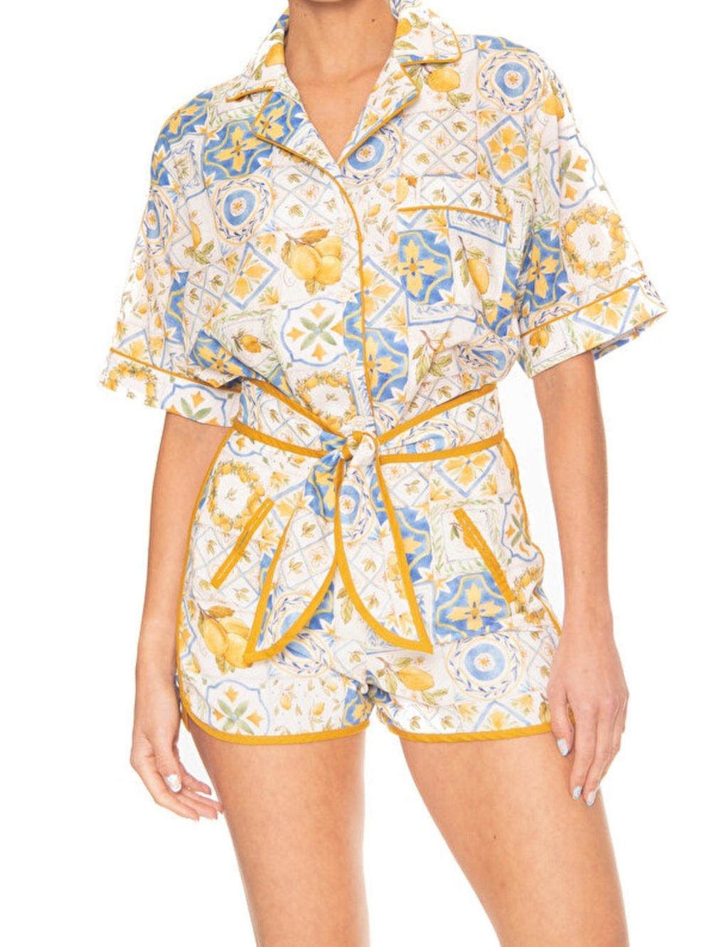 Azulu High-Waisted Tie Shorts